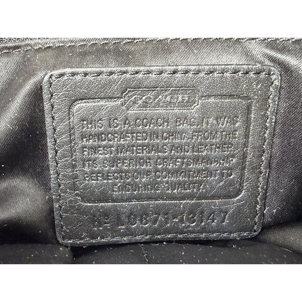 Authentic 2008 COACH Penelope Black White  Satchel KO679-18147
